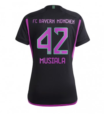Bayern Munich Jamal Musiala #42 Replica Away Stadium Shirt for Women 2023-24 Short Sleeve